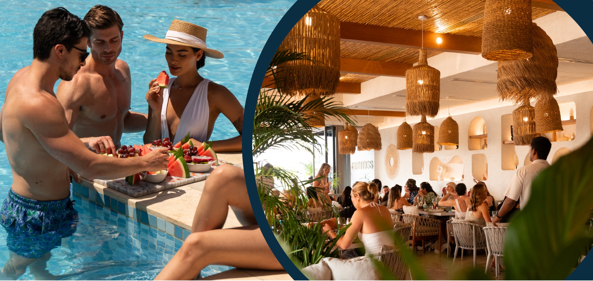 AZURE Beach Dubai and Ammos